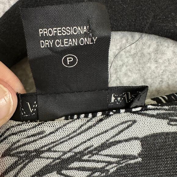 RARE Vivienne Tam Mesh Top Size P (XS) Black White Abstract Geo Y2K Runway Knot0 - Picture 10 of 13